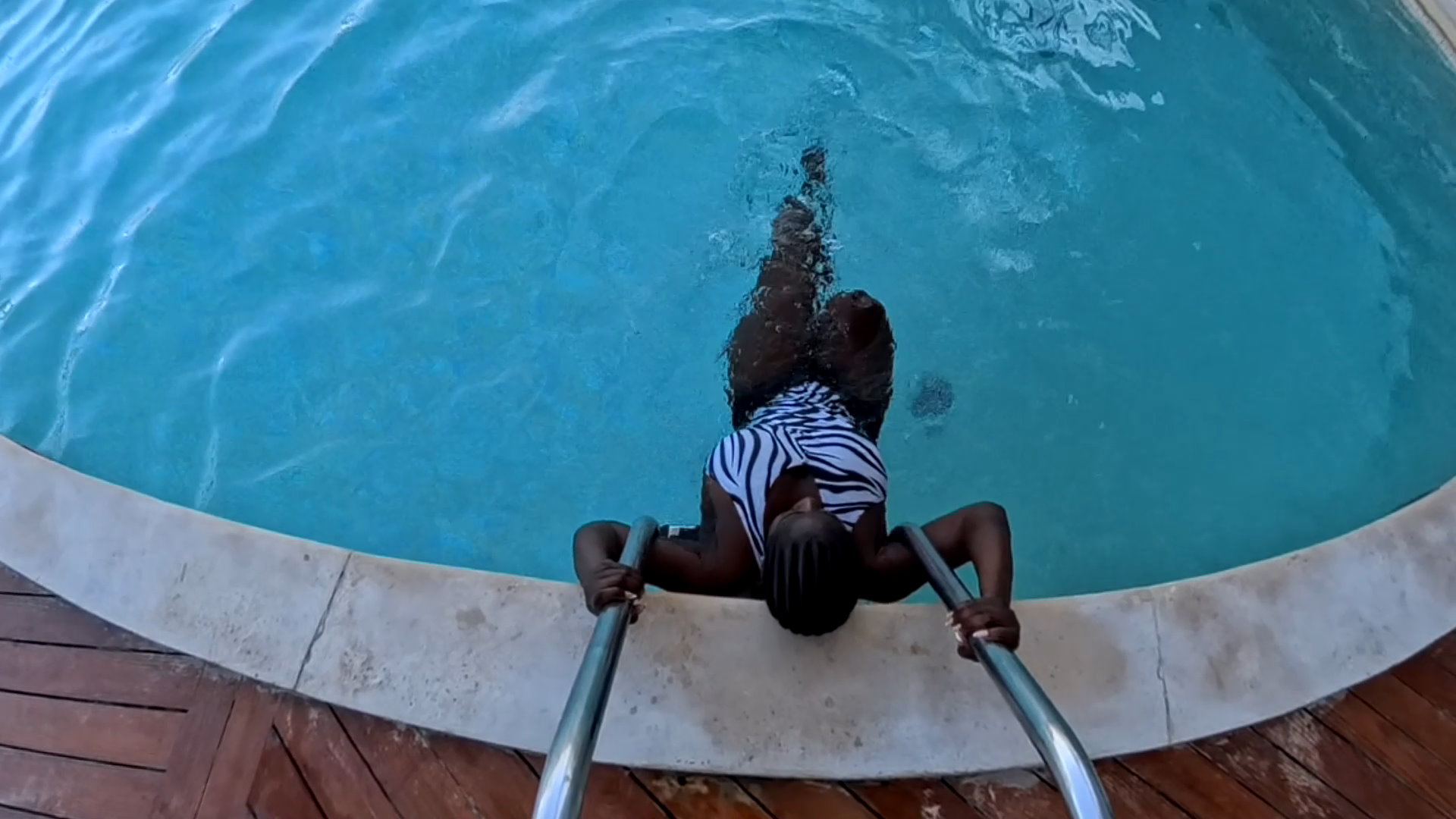 Doris At the pool